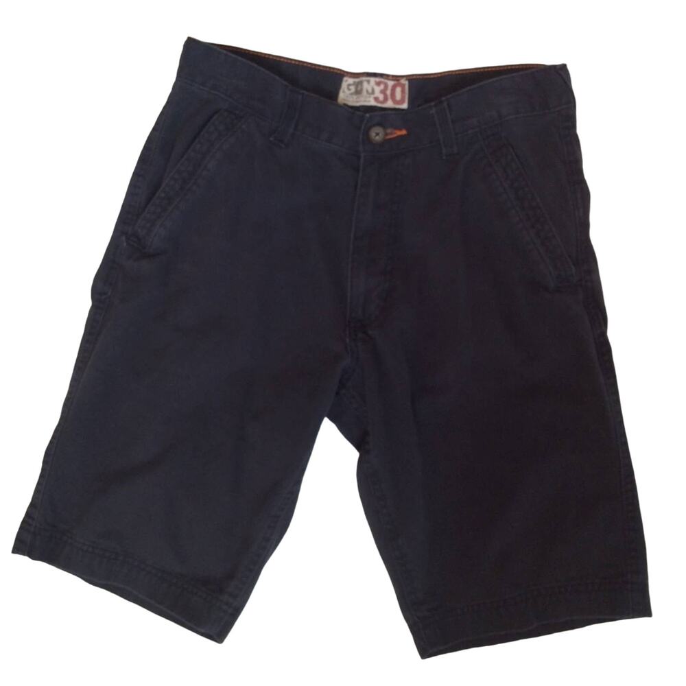 G & M Navy Men’s Flat Front Shorts Size 30